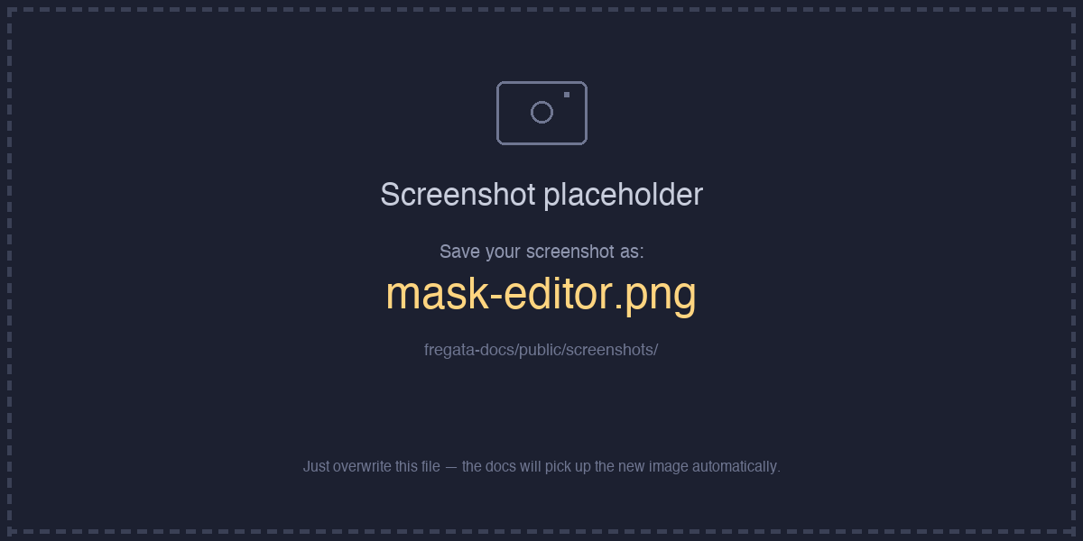 Mask polygon editor in the web UI